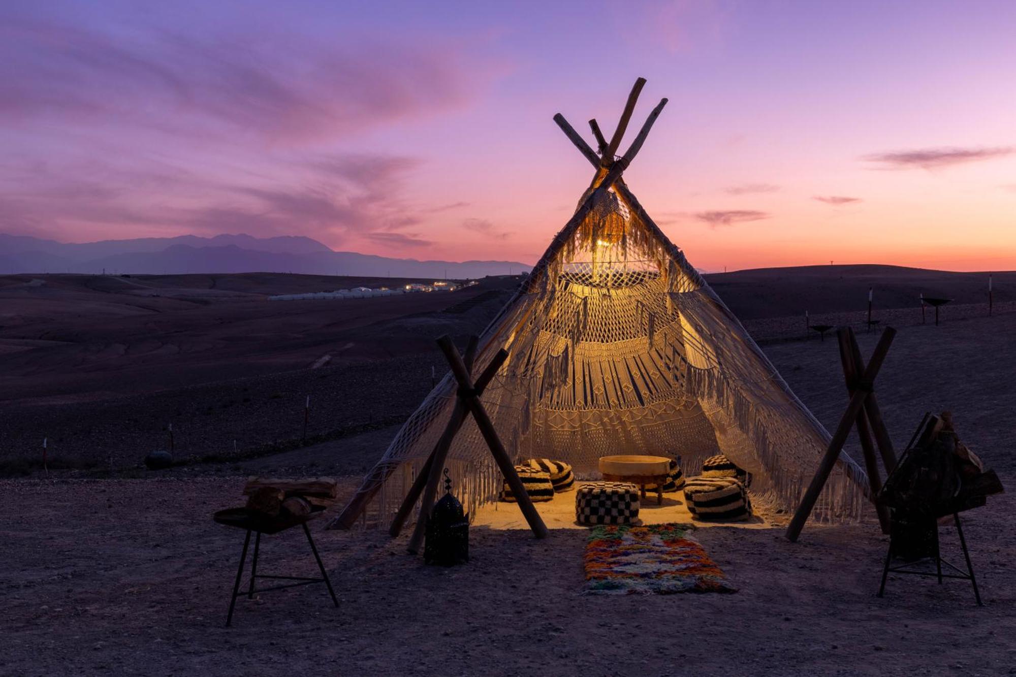 Hotel Alkamar Camp Agafay El Karia Exteriér fotografie